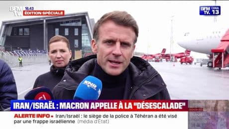 Conflit Israël-Iran: Emmanuel Macron appelle à la "désescalade" entre les deux pays