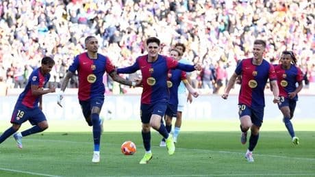 Remontada de campeonato del Barça ante el Celta
