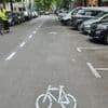 Nächste Pinsel-Revolte in Berlin-Pankow: Unbekannte malen sich selbst eine neue Fahrradstraße in Prenzlauer Berg