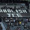 LA soccer fans unfurl anti-ICE banners as anti-Trump protestors ramp up violent clashes with riot police