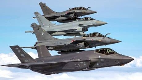 40 war planes right on Russia border as UK, France and US send message to Putin