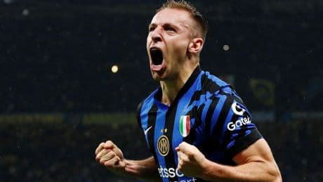 Inter Milan-FC Barcelone : «J’ai tellement crié qu’à un moment donné j’ai tout vu en noir», la joie démesurée de Frattesi après son but face au Barça