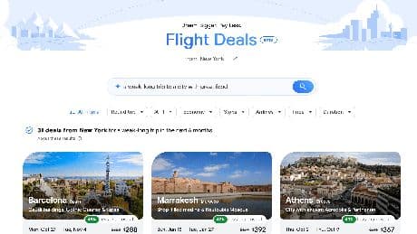 Google Flights can help you book a trip when you don’t know where to go