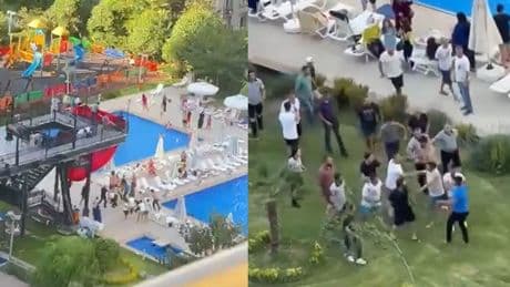 Yer: Esenyurt pantolonlarıyla havuza girmek isteyen yabancı uyruklular ortalığı savaş alanına çevirdi