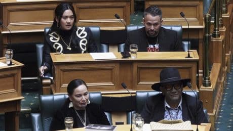 Drie Maori-parlementariërs geschorst vanwege 'intimiderende' haka
