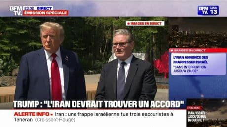 Iran-Israël: Donald Trump assure qu'"un accord va être signé" concernant l'Iran