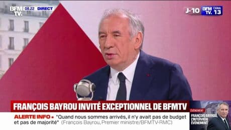 Déficit: "Tous les mois, on dépense 10% de plus que ce qu'il rentre dans les caisses", déclare François Bayrou