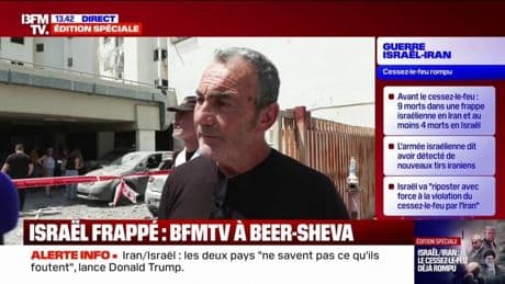 Frappe à Beer-Sheva en Israël: "Il y a eu une grande explosion et toute la maison a tremblé", raconte un habitant franco-israélien