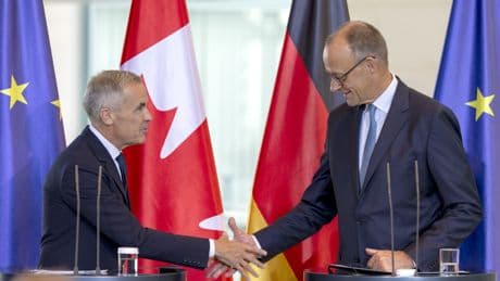 Submarines, critical minerals in focus as Carney talks closer ties in Germany