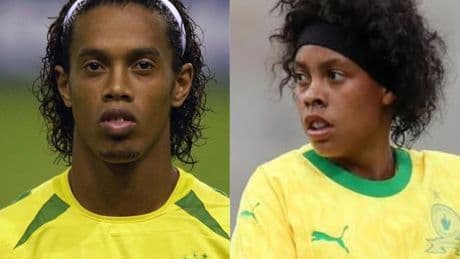 Miche Minnies, la jugadora sudafricana que es un calco de Ronaldinho