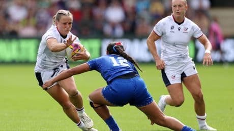 United States 60-0 Samoa: Eagles score six unanswered tries but cannot dodge World Cup elimination