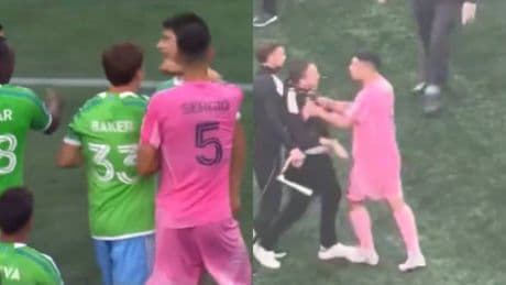 Vergonzosa tangana final: Luis Suárez escupe a un ayudante y Busquets le da un puñetazo a un rival