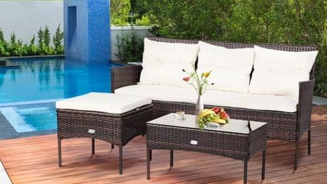 Amazon’s rattan garden furniture set is £25 cheaper than Aldi and arrives by Easter weekend
