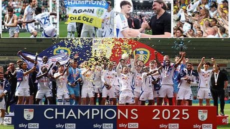 Leeds WIN Championship title on dramatic final day with Manor Solomon's last-gasp winner fends off Burnley - as both teams hit 100 points