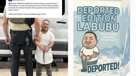 La Casa Blanca comparte la imagen de un Labubu inspirado en un migrante deportado