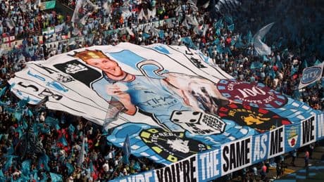 Classy Man City star anonymously donates £4,200 towards Man City fans’ Kevin De Bruyne FA Cup final display