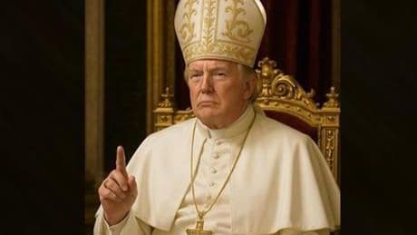 Trump'ın resmi hesabından kendisini Papa olarak gösteren fotoğraf paylaşıldı