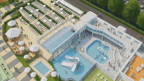 English holiday park reveals its £10million revamp with new outdoor swimming pool complex, sun decks and festival garden