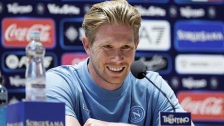 Foot : «Nous pouvons être compétitifs», De Bruyne croit plus que jamais au projet de Naples