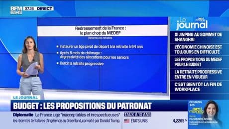 Budget : les propositions du patronat