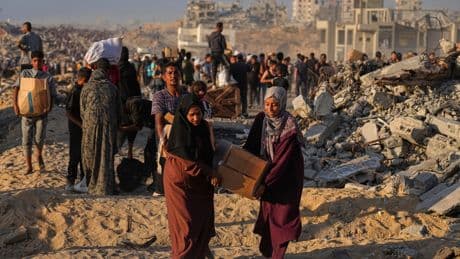 Israeli forces kill dozens of Palestinians waiting for UN food aid in Gaza, health officials say