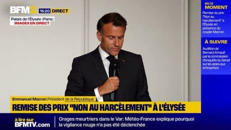 Emmanuel Macron: "On continuera à écarter des établissements les enfants qui harcèlent"