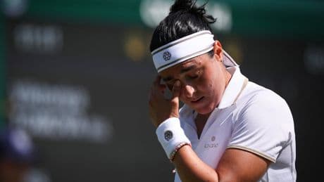 Tearful Ons Jabeur retires at Wimbledon through injury