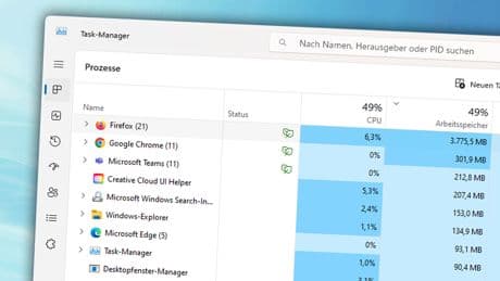 Nervige Eigenschaft im Task-Manager: So stoppen Sie das