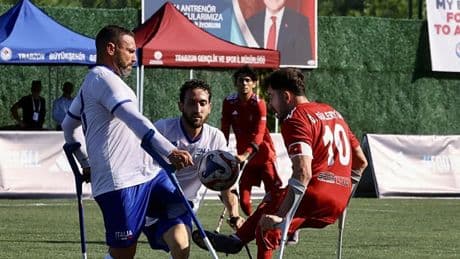 Ampute Futbol Milli Takımı, İtalya’yı 5-0 mağlup etti