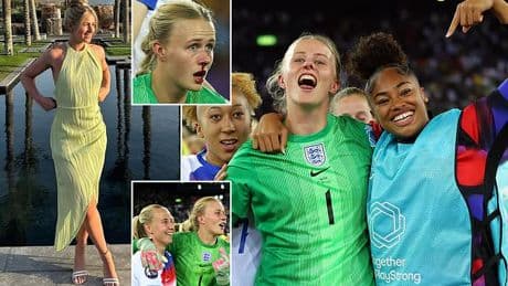 Lionesses' bloody-nosed hero: Hannah Hampton is the monstrous goalkeeper who forced Mary Earps into retirement - and will do anything to win the Euros