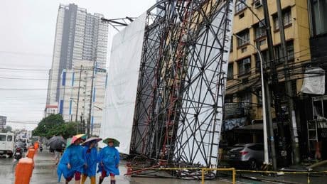 Tropical storm Wipha threatens southern China after battering Taiwan and the Philippines