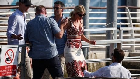 Ivanka Trump’s son steals show as family arrive for Jeff Bezos’ Venice wedding