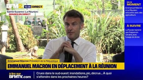 La Réunion: malgré "la situation politique et financière", Macron appelle à doubler les efforts