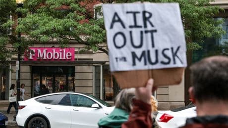 Tesla sales fall by 13% as Musk’s political ties hit brand
