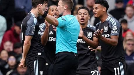 Aston Villa file complaint over choice of referee for Man Utd clash