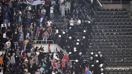 Terrorism police deployed amid violence fears for World Cup qualifier in England's group