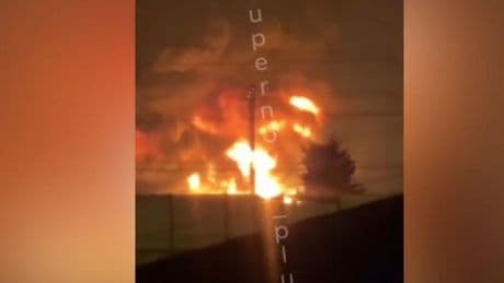 Drohnenangriff: Videos sollen brennende Raffinerie in Sotschi zeigen