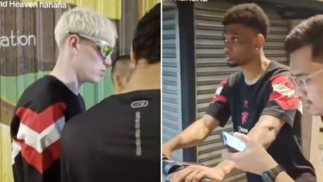 Man Utd stars Amad and Garnacho ask fan to fork out for bill during Malaysia trip