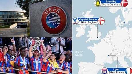 Crystal Palace's desperate bid to avoid being KICKED OUT of Europe begins at UEFA's HQ in Nyon, as they plead their case to keep their spot - and avoid Brighton being let in instead