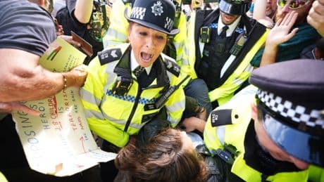 Holocaust survivor’s daughter arrested mid-interview vows to do Palestine Action protest again