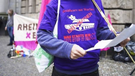 Protestcamp „Rheinmetall entwaffnen“ in Köln: „Wir wollen ein Störsignal sein“