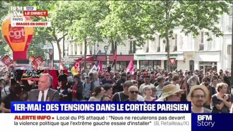 Story 1 : 1er mai, des tensions dans le cortège parisien - 01/05