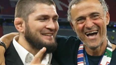 El excampeón de UFC Khabib Nurmagomedov celebra la Champions del PSG vacilando a Luis Enrique: &quot;1, 2, 3... ¡Hala Madrid&quot;