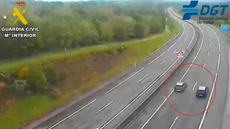 Carrera ilegal a 200 por hora en una de las autovías de Galicia