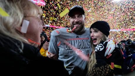 Taylor Swift's chat with the Kelces on 'New Heights' marks a milestone moment for podcasts