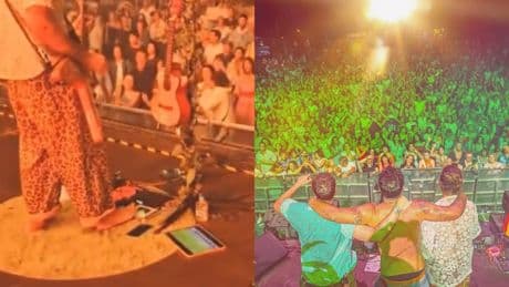Cuando estás dando un concierto… pero juega tu Valencia y no piensas perdértelo