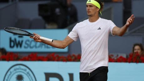 Tennis : le numéro 2 mondial Alexander Zverev éliminé dès les huitièmes à Madrid