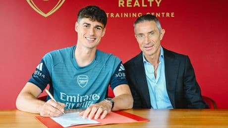 El reencuentro de Mikel Arteta y Kepa con el Athletic