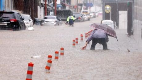 Corée du Sud : le pays ravagé par des pluies torrentielles inédites