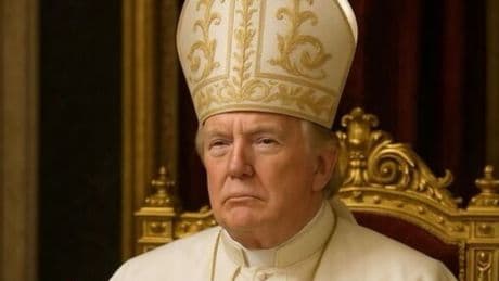 Trump posts AI image of himself as pope